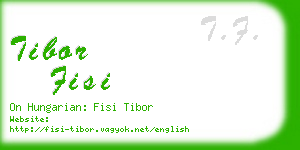 tibor fisi business card